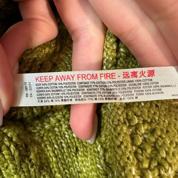 Free People Powder Bunny Sweater Ski Bum Fair Isle Chunky Knit Hooded Oversized - Picture 12 of 14